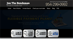 Desktop Screenshot of jonthebailbondsman.com